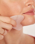Gua Sha en Quartz Rose